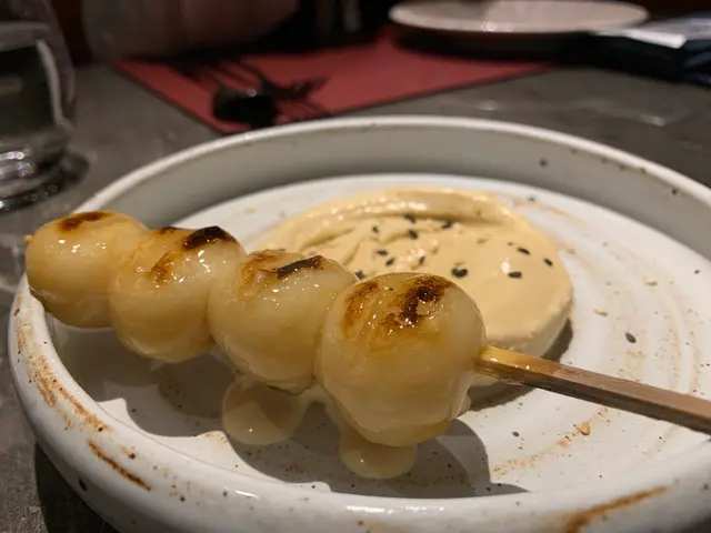 Tofu Dango with Soy Sauce Ice cream