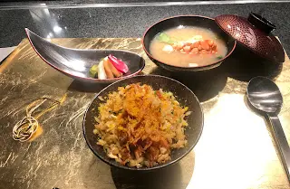 櫻花蝦炒飯.龍蝦麵鼓湯