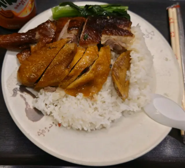 鵝脾油雞飯