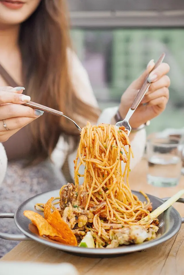Typhoon Shelter Style Crab Pasta