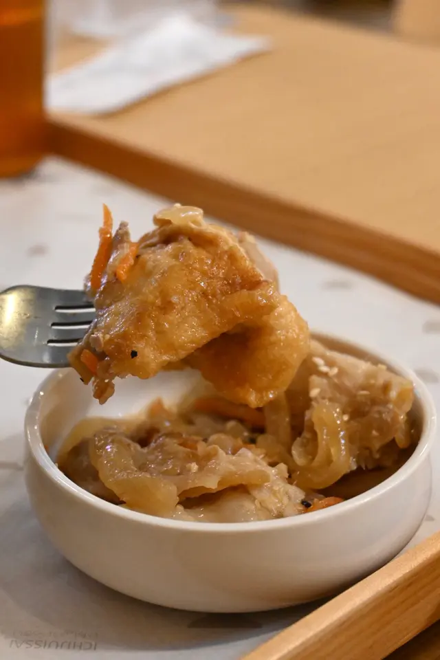 油揚豆腐黑豚薑汁燒