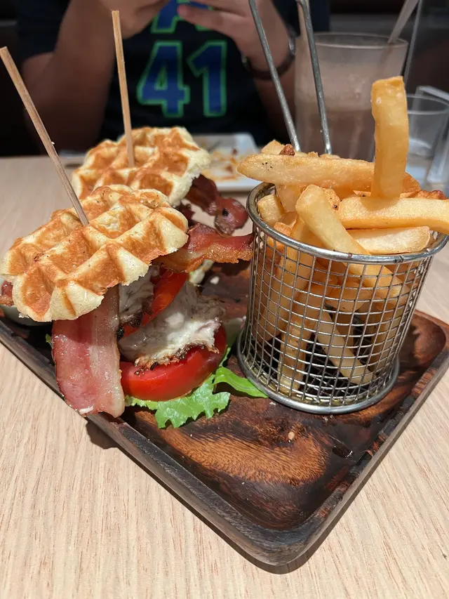 The Waffler’s Double Burger