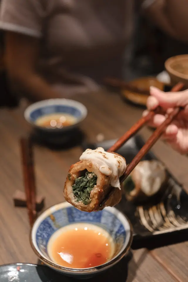 韭菜芝士豚肉卷