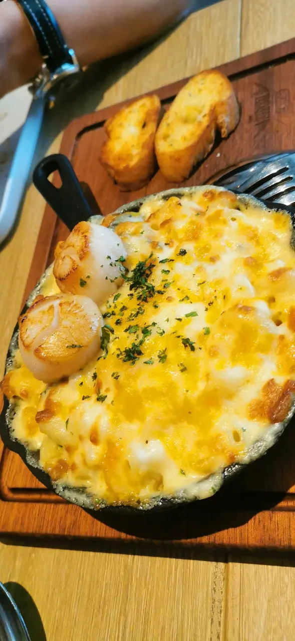 帶子煎得剛熟，芝士味得