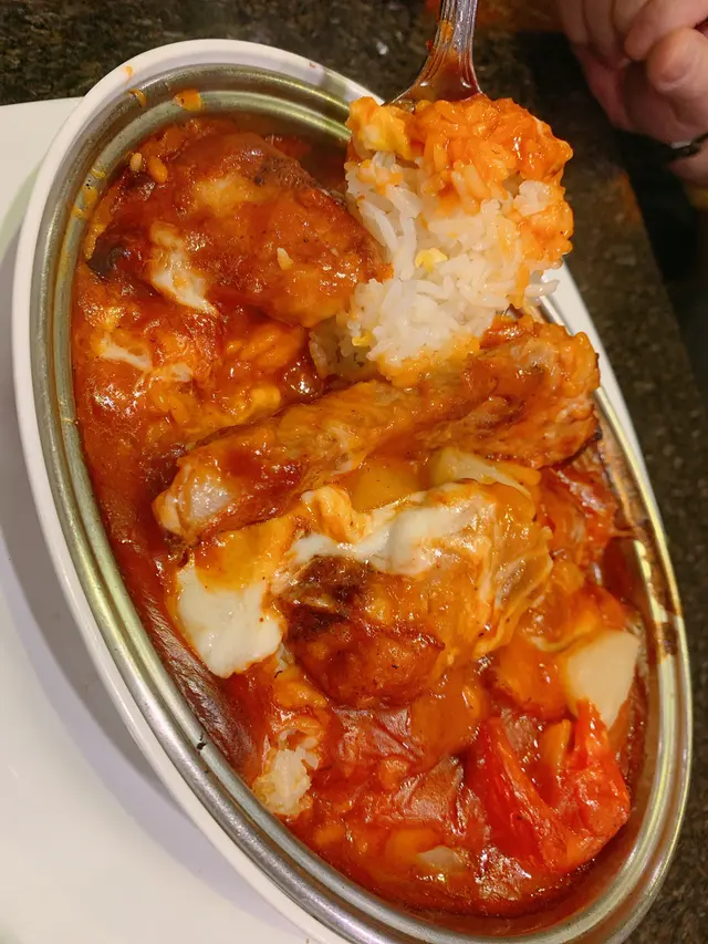 焗芝士菠蘿豬扒飯