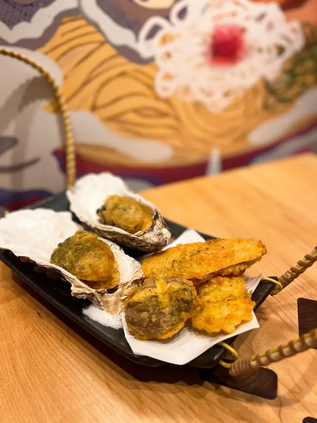 牡蠣野菜天婦羅