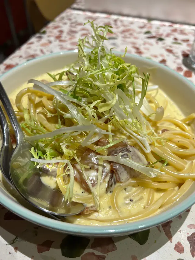 煙豬肉忌廉粗意粉