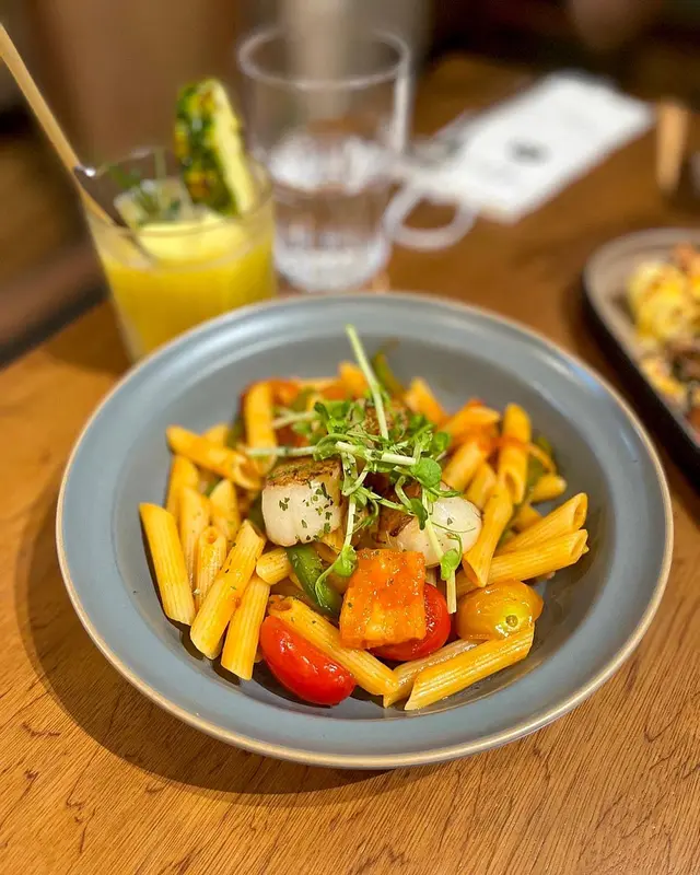 香煎帶子胡椒魚肚意式長通粉