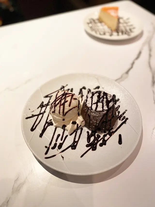 朱古力心太軟伴雪糕