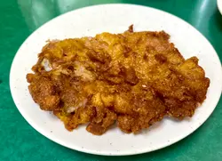 鲜炸猪扒鱼腐面