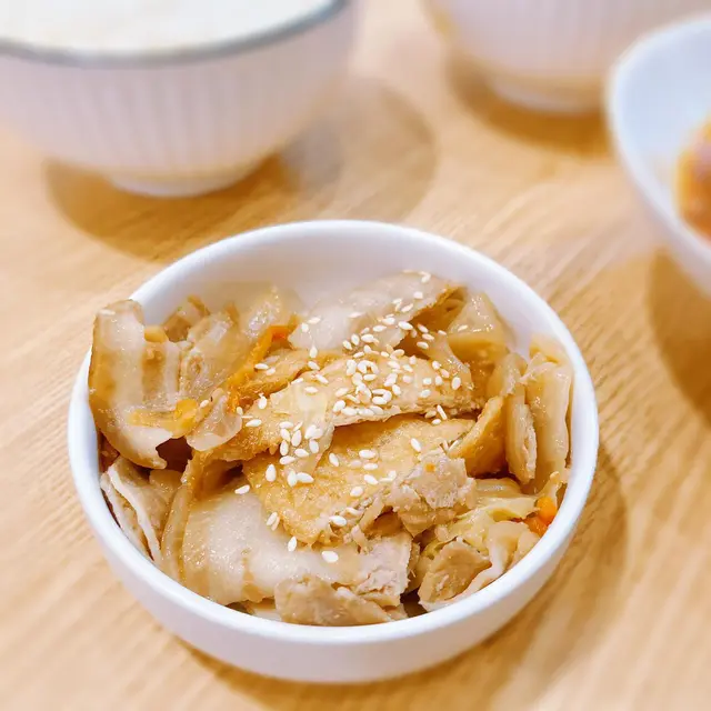 油揚豆腐黑豚薑汁燒