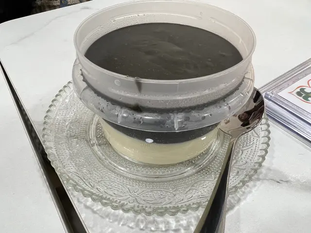 芝麻糊拼牛乳奶凍