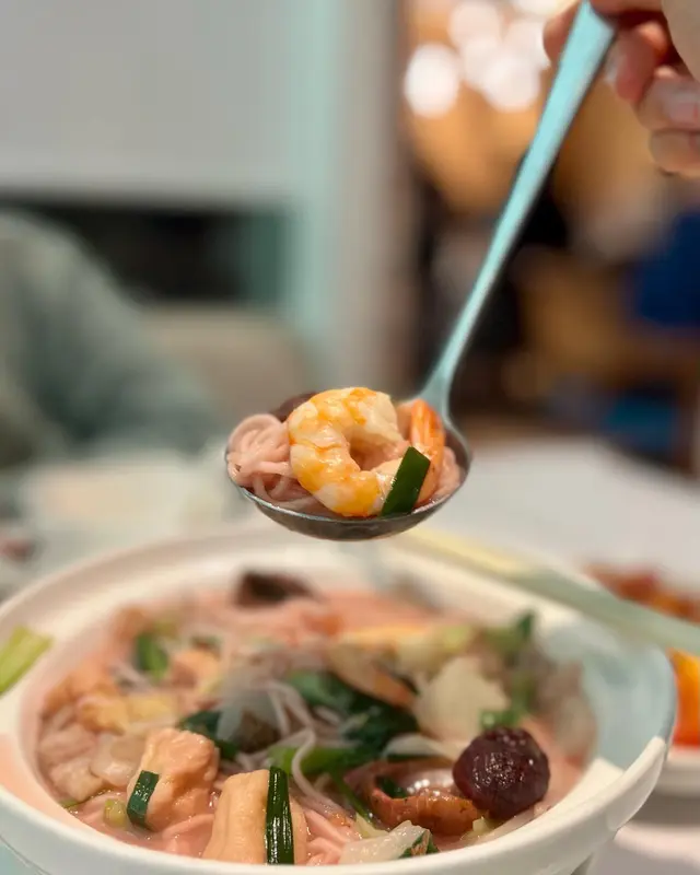 福建紅菇海鮮滷麵