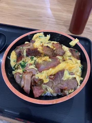 叉烧炒蛋饭
