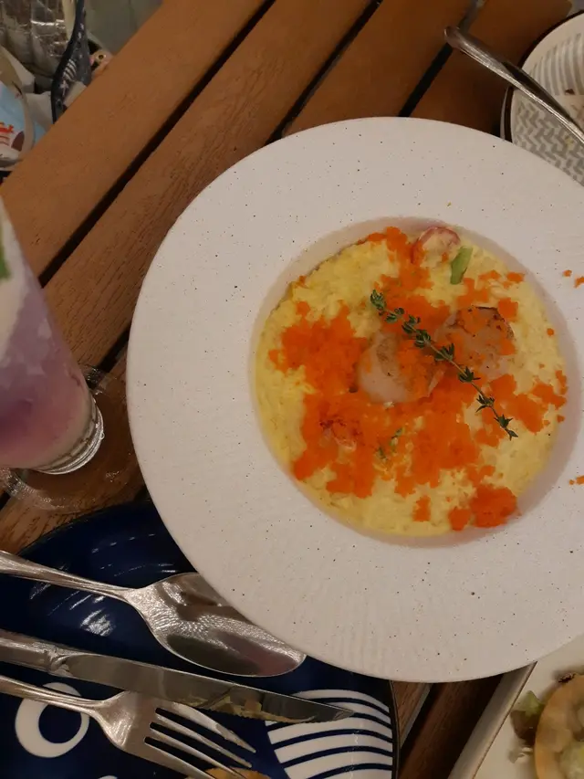 帶子蟹肉南瓜意大利飯