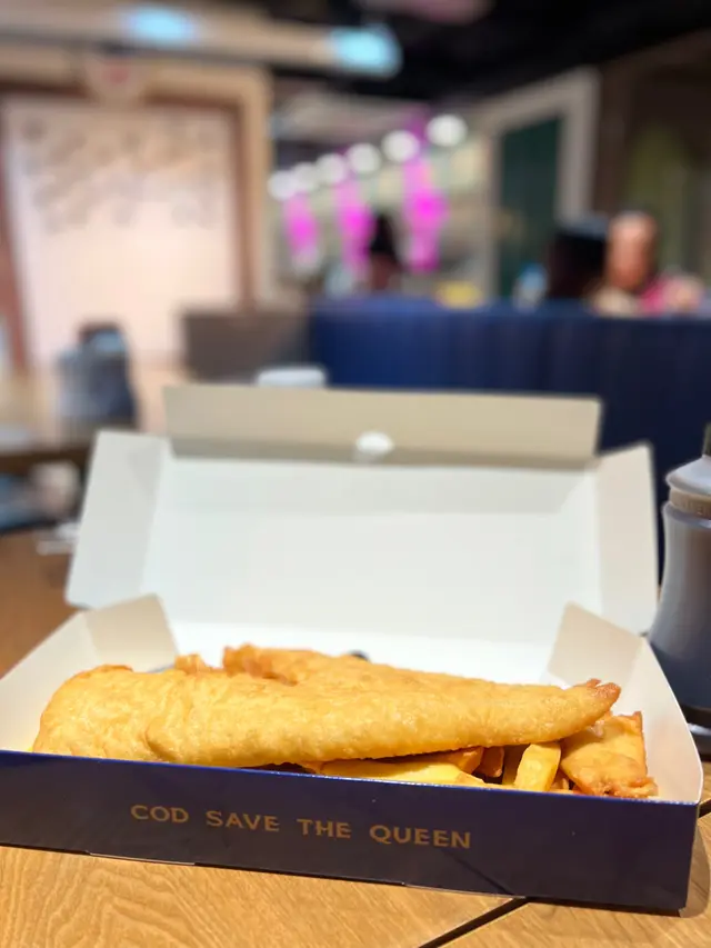 12寸的炸魚薯條