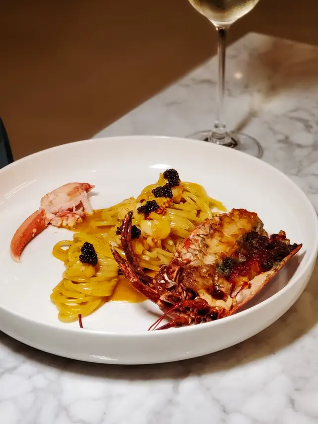Lobster Spaghetti Carbonara, Caviar OscietraImperial