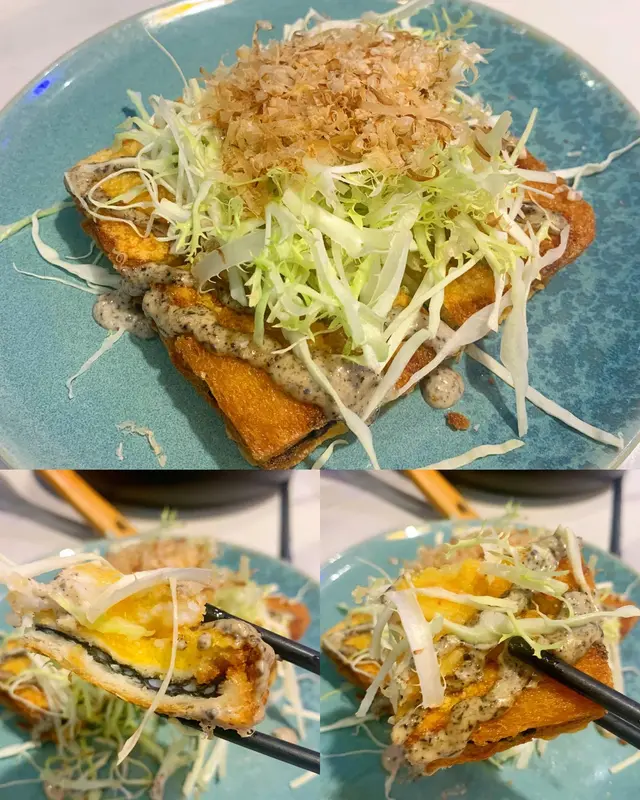 黑松露墨魚蝦多士