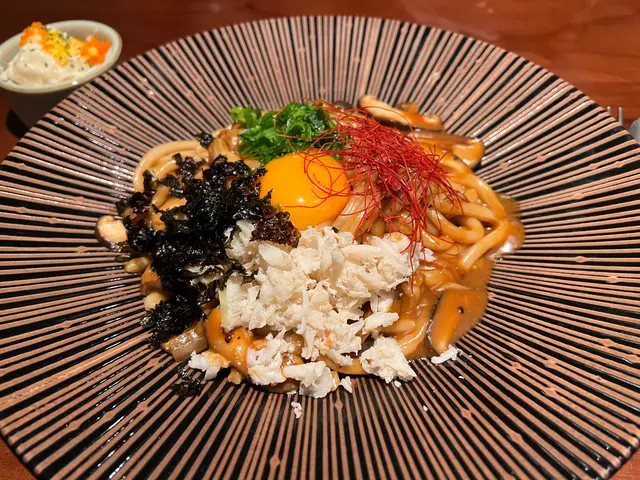 玉子蟹肉炒烏冬