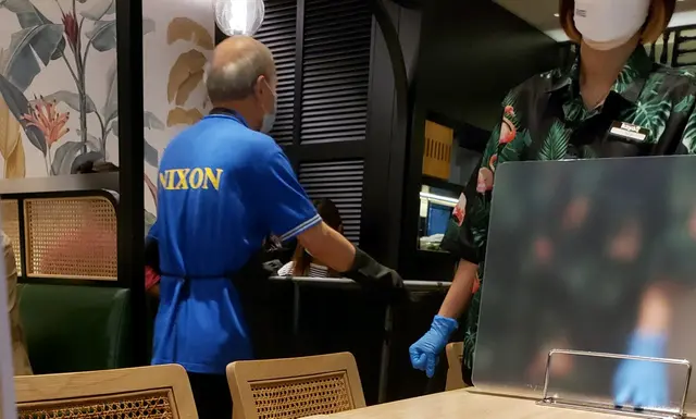 食到一半收垃圾