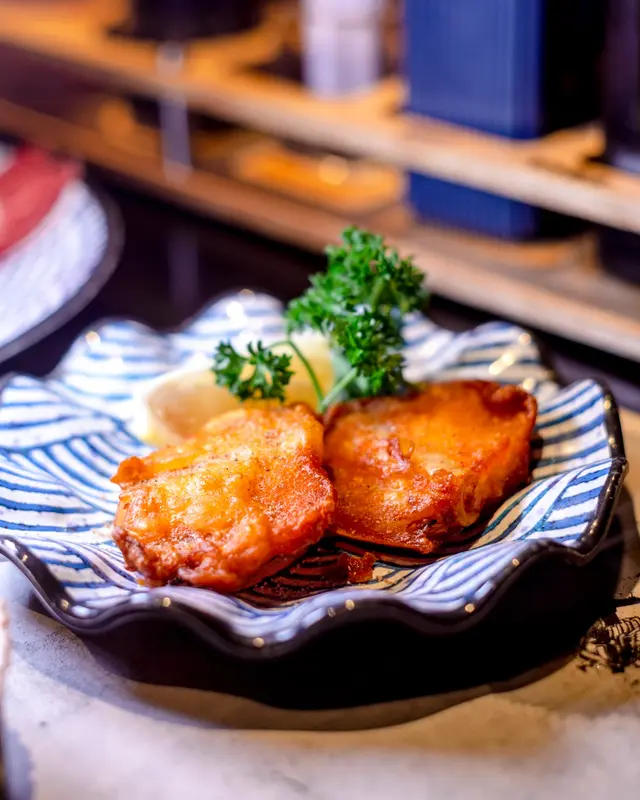 炸三文魚骨