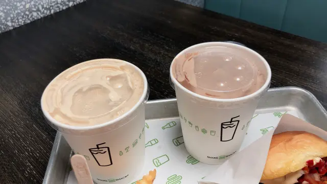 Milk Tea Shake(left side) &Choc Shake(right side)