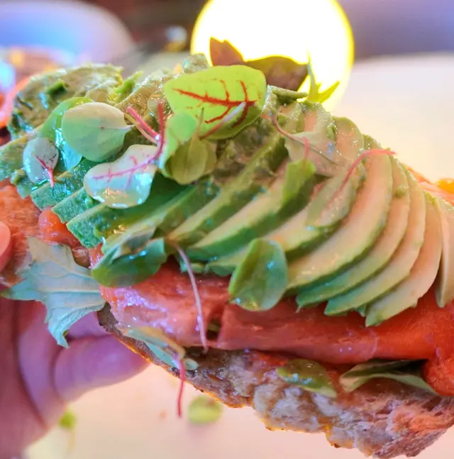 Avocado and Smoked Salmon on Sourdough