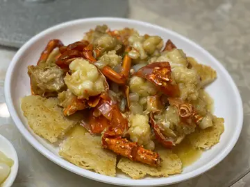 上湯焗龍蝦煎米粉底