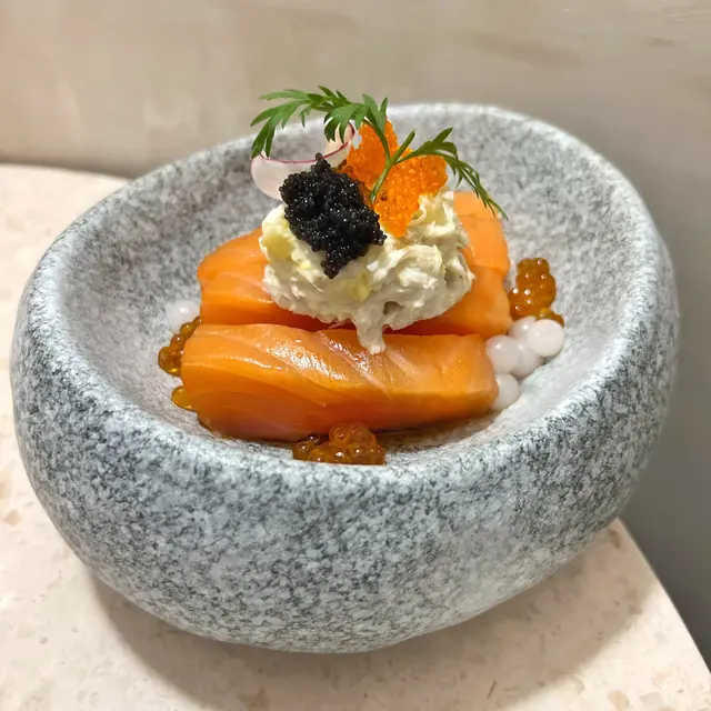 煙燻三文魚蟹肉