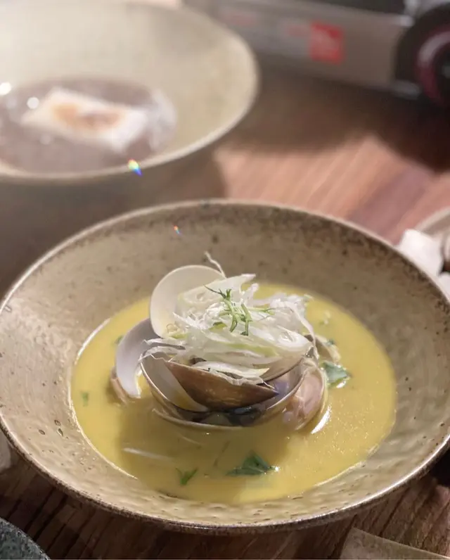 雞白湯清酒煮蜆