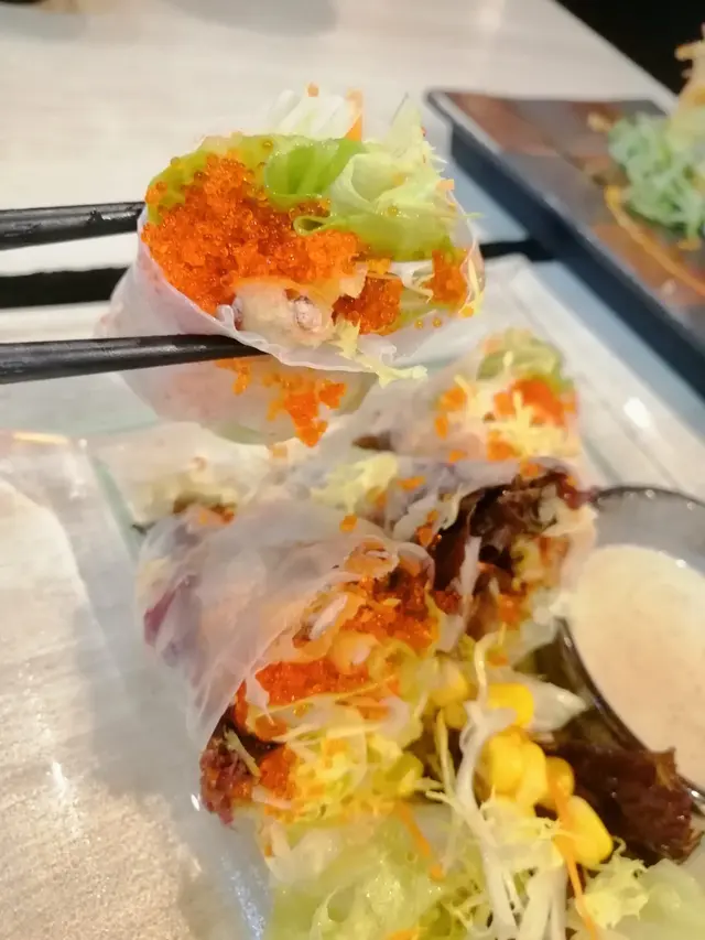 軟殼蟹野菜紙米卷
