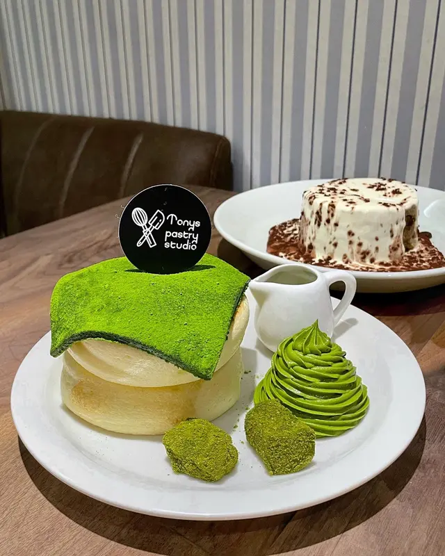 抹茶麻糬梳乎厘班戟