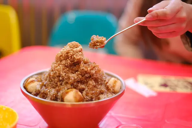 黑糖蜜黃豆粉麻薯刨冰