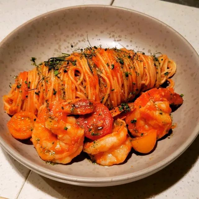 泰式冬蔭公大蝦天使麵