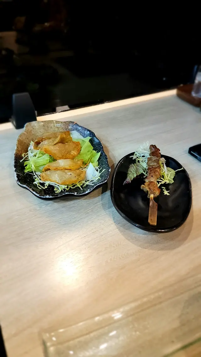 日本魚皮蝦餃 燒羊肋串