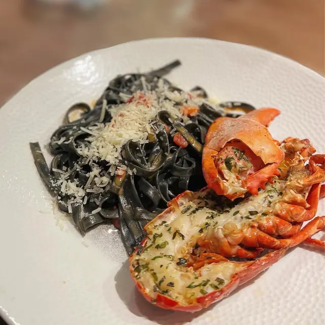 Squid Ink Pasta with Boston Lobster