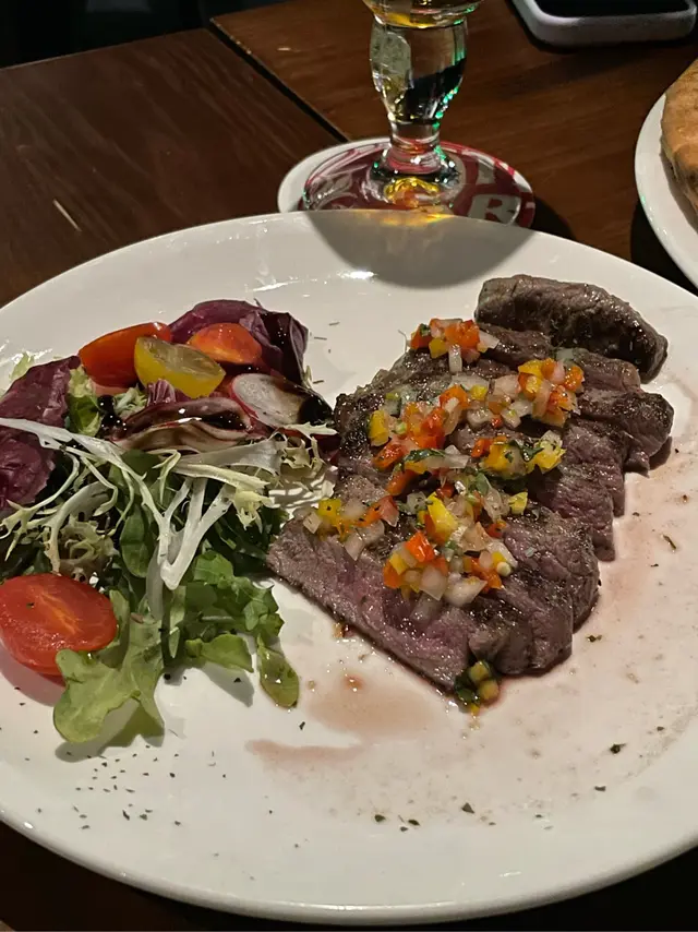 Grilled Beef Peperonata 