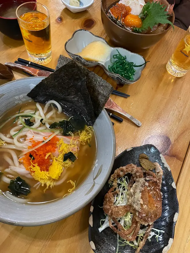 軟殼蟹烏冬定食