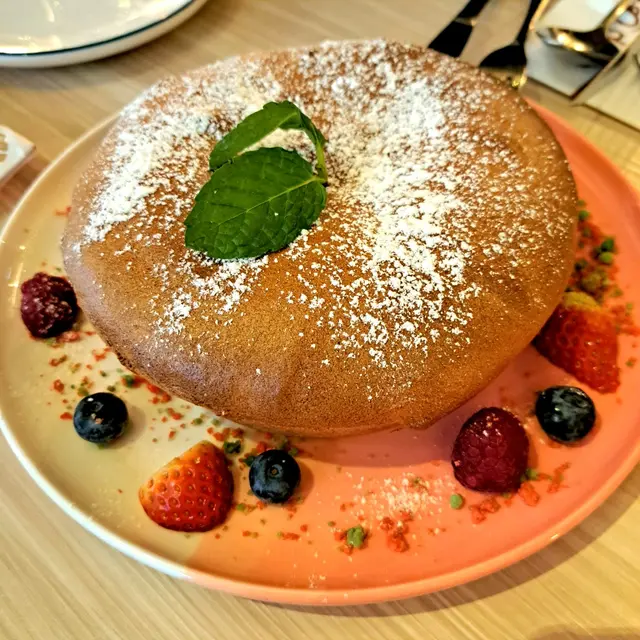 流心軟芝士麻糬厚鬆餅