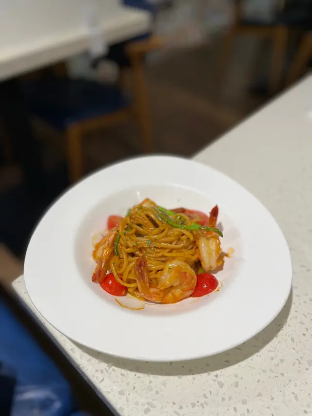 忌廉龍蝦汁蘆筍扁意粉