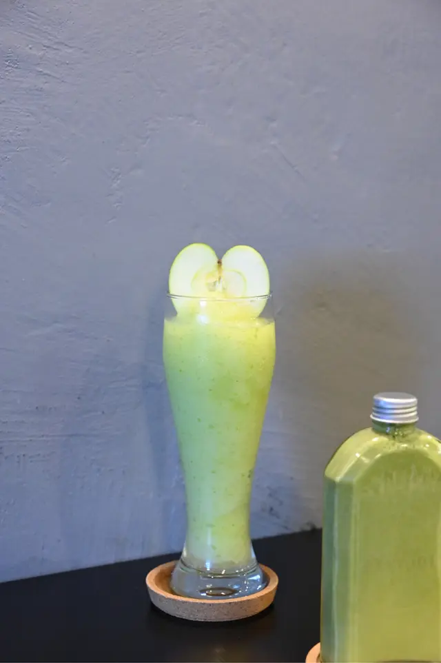 原粒青蘋果沙冰