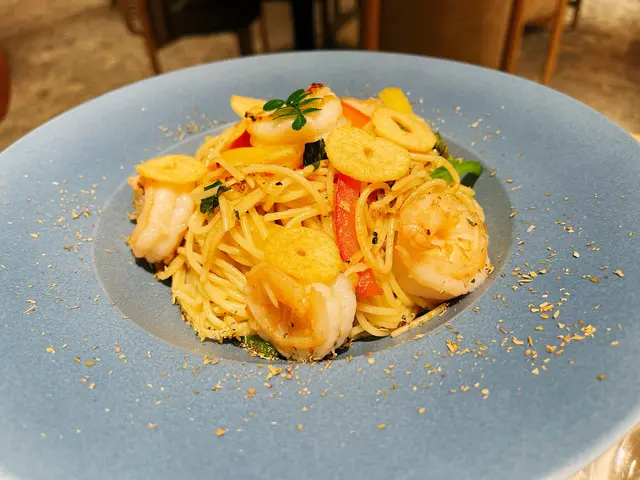 蒜香大蝦意大利麵