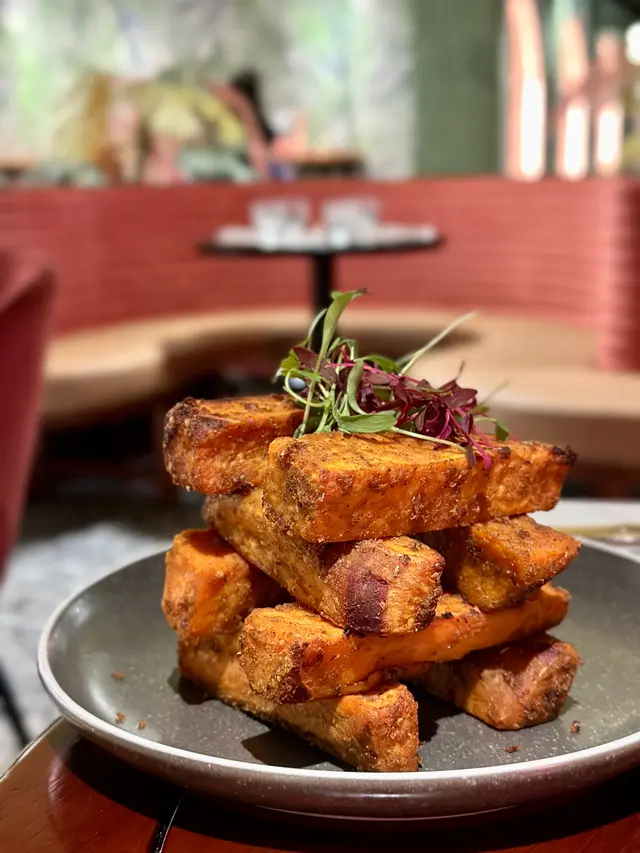 Cajun Sweet Potato ‘Chips’ & Wasabi Mayo