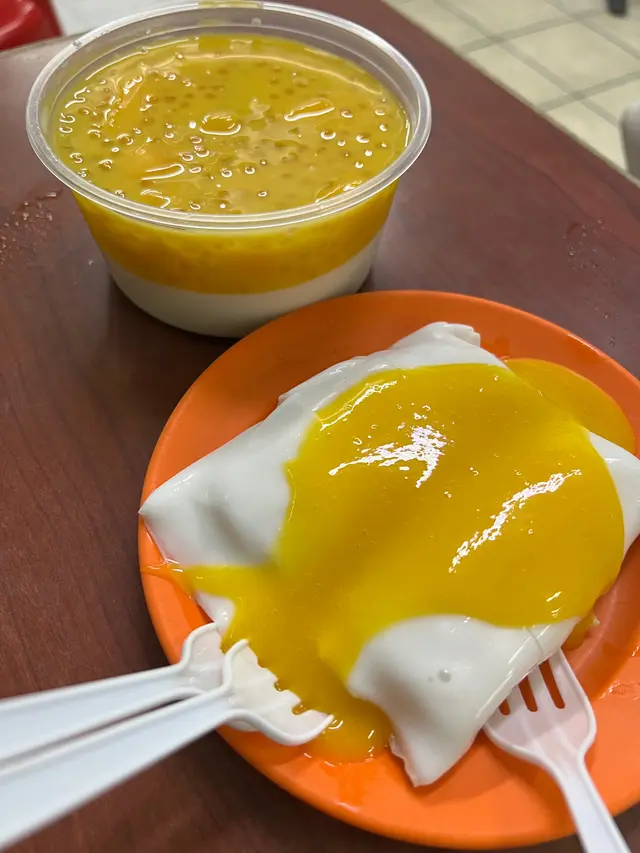 芒果腸粉，芒西凍奶