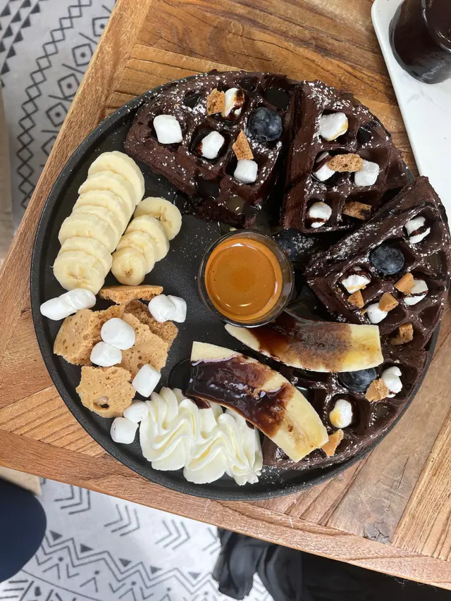 香蕉朱古力窩夫