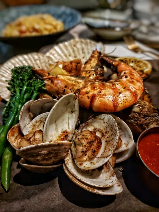 烤義式時令海鮮拼盤