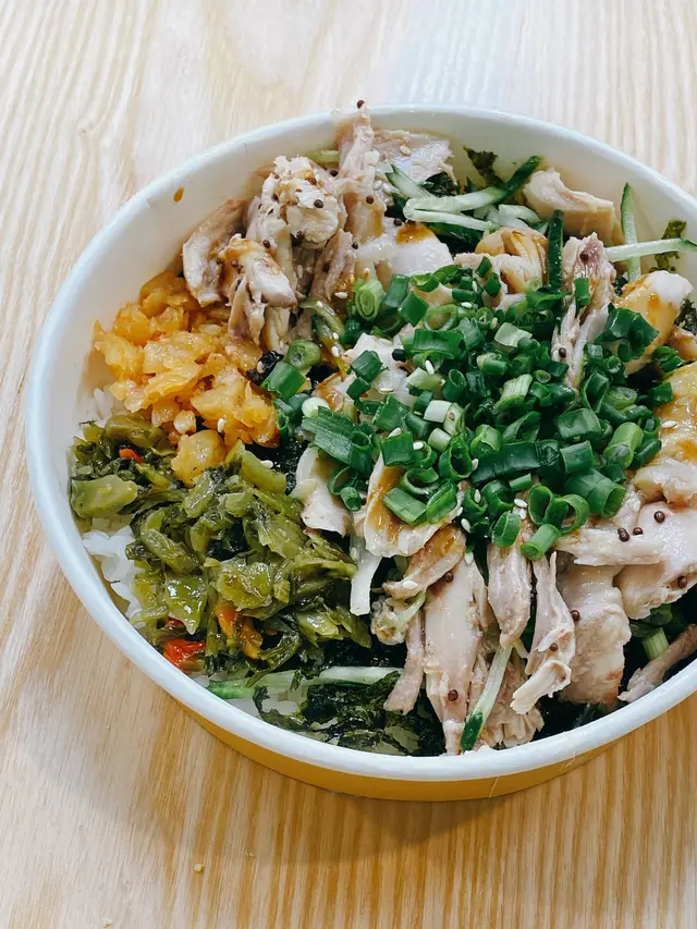 香蔥紫菜手撕雞飯