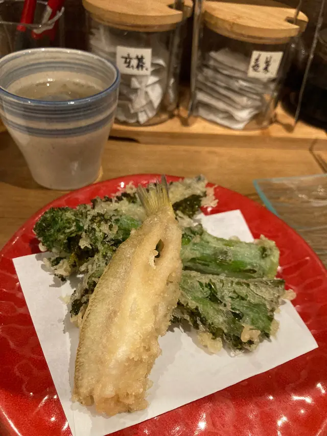 天婦羅（菜花、尖魚）