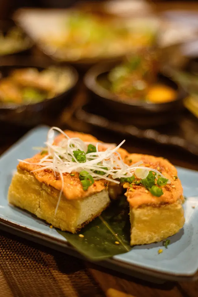 明太子油揚豆腐