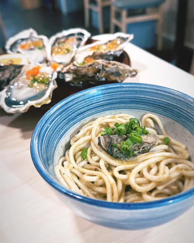 牡蠣秘製撈五島手延烏冬